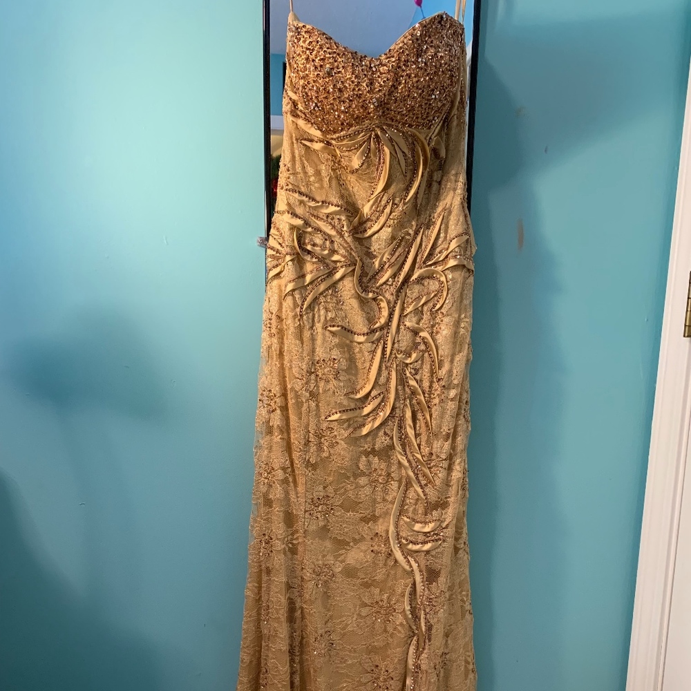 Elegant Gold Dress